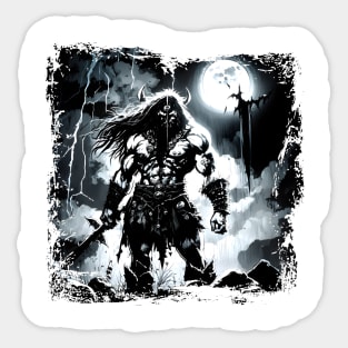 Shadow Man BRZRKR (Berserker,Viking,Metal) Sticker